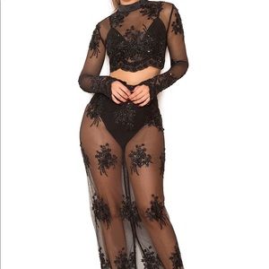 House of CB 4piece Dress Black Small